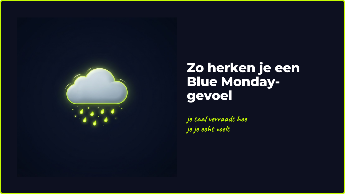 blue monday gevoel herkennen