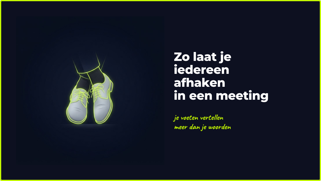 lichaamstaal in meetings
