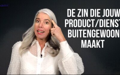 De zin die jouw idee, product of dienst van gewoon naar buitengewoon laat gaan