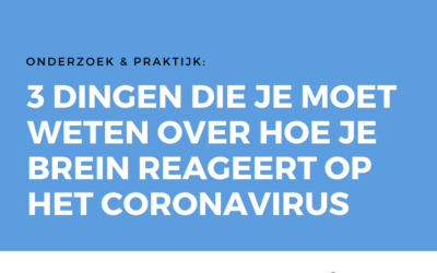 3 dingen die je moet weten over hoe je brein reageert op het Coronavirus