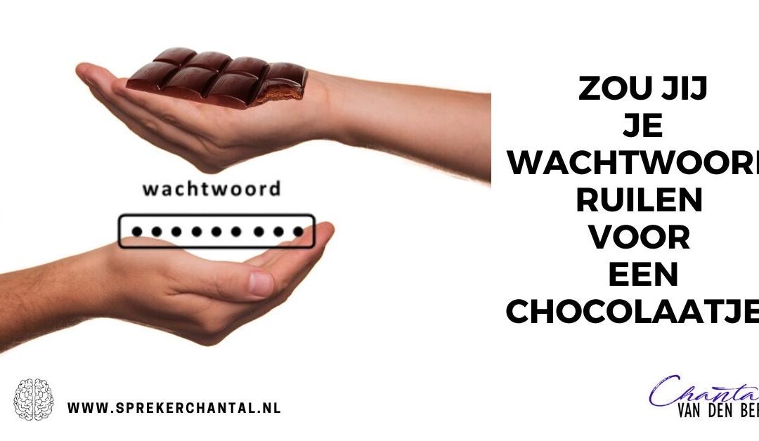 Zou jij je wachtwoord ruilen voor een chocolaatje?