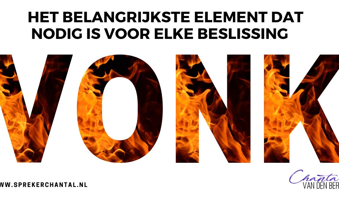 Het belangrijkste element dat nodig is voor elke beslissing