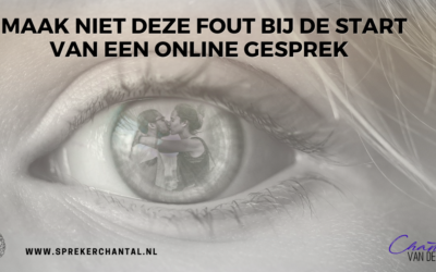 Maak deze fout niet bij een online gesprek