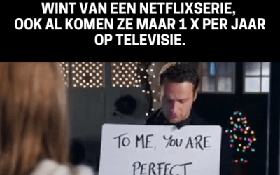 Waarom een kerstfilm het altijd wint van een netflixserie volgens je brein