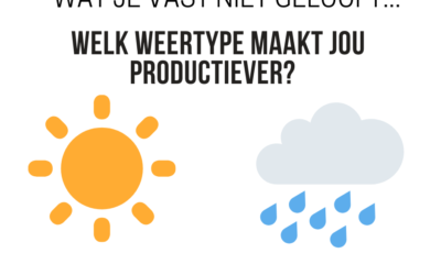 De bijzondere relatie tussen het weer en je productiviteit